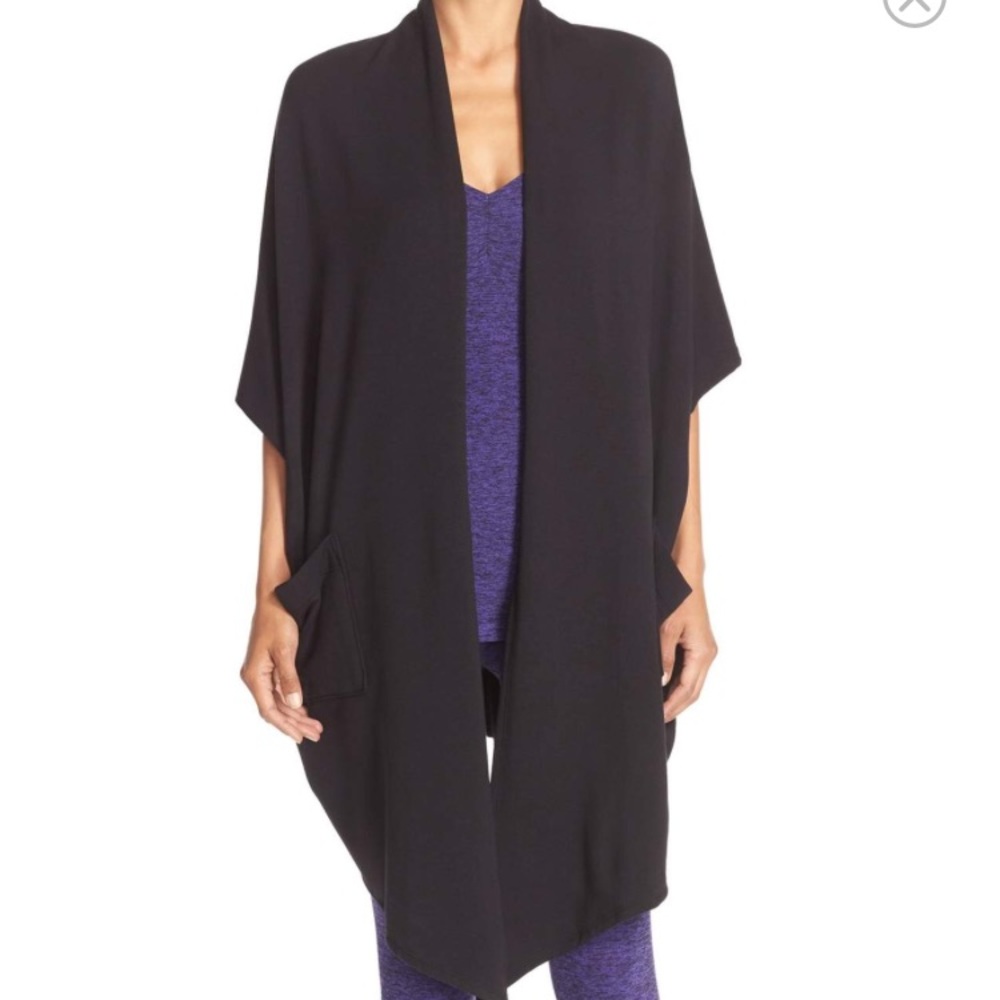 Beyond Yoga Origami Cardigan Black NWT
